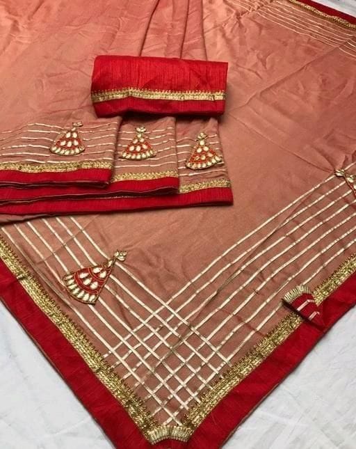 Trendy Vichirta Silk Embroidered Saree