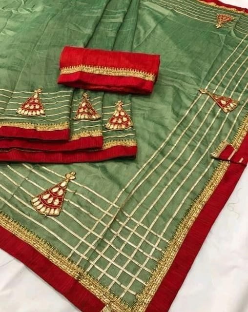Trendy Vichirta Silk Embroidered Saree