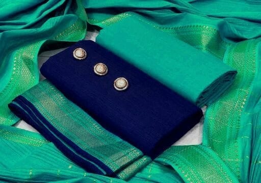 Designer Pure Cotton Salwar Suit Dress Material