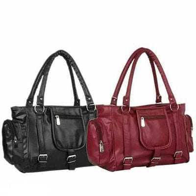 Stylish PU Leather Women's Handbag Set of 2