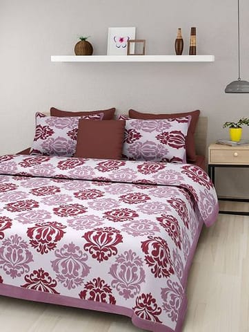 Adorable Cotton Double Bedsheet with Pillow Covers