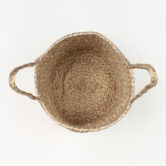 Eco-friendly pure jute planters with handles from Habere India/ Planters online for using as indoor plant pots or basket planters