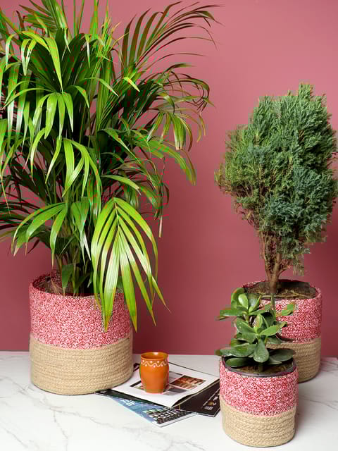 jute flower pots