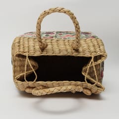 HabereIndia - Picnic gift baskets/ decorative storage baskets/clothes storage baskets, perfect alternatives to wicker storage baskets/ Use this natural Straw/dry grass/Kouna Grass basket