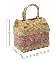HabereIndia - Picnic gift baskets/ decorative storage baskets/clothes storage baskets, perfect alternatives to wicker storage baskets/ Use this natural Straw/dry grass/Kouna Grass basket