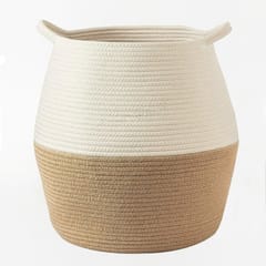 Laundry basket for baby clothes storage/Clothes basket/Jute/Palm leaves laundry clothes basket is the best alternative to cheap wicker laundry basket (Round)