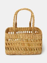 Storage Jali Basket online/dry fruit jali gift hamper baskets/decorative baskets which are perfect alternatives to natural wicker baskets/ Use this natural Straw/dry grass/Seagrass/Kouna Grass basket as under shelf basket/fruit basket/gift basket