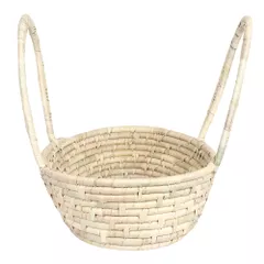 Palm leaves basket/Gift hamper basket/storage basket/fruit basket/flower picking basket