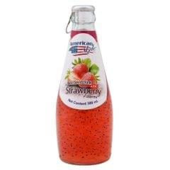 AMERICAN DRINKS - BASIL SEEDS WITH STRAWBERRY FLAVOR - 290 ML