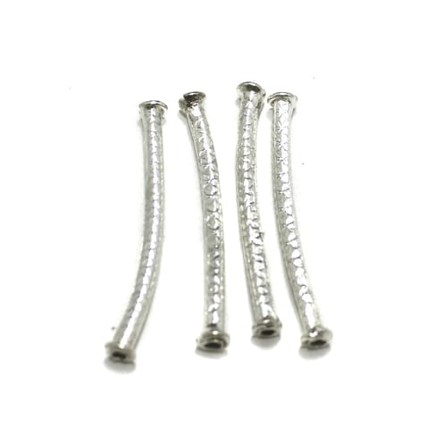 4 Pcs, 52mm German Silver Tube Pipe/Hollow Pipe