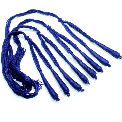 4 Pcs Blue Braided Thread Dori