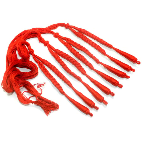 4 Pcs Red Braided Thread Dori