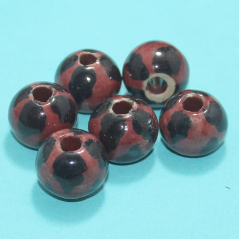 13 Pcs Ceramic Beads Assorted 12x21 mm