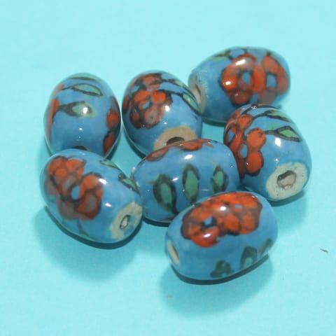 61 Pcs Ceramic Beads Assorted 18x18 mm