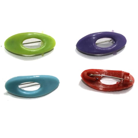 Acrylic Brooch Pin Fittings Assorted Color 15mm