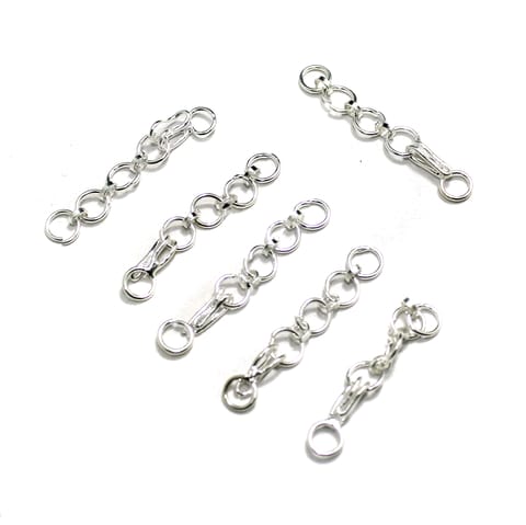 50 Pcs, 1 Inch Extender Chain With Hooks