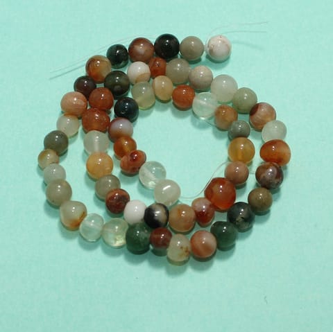 Round MultiColor Onyx Stone Beads 6 mm