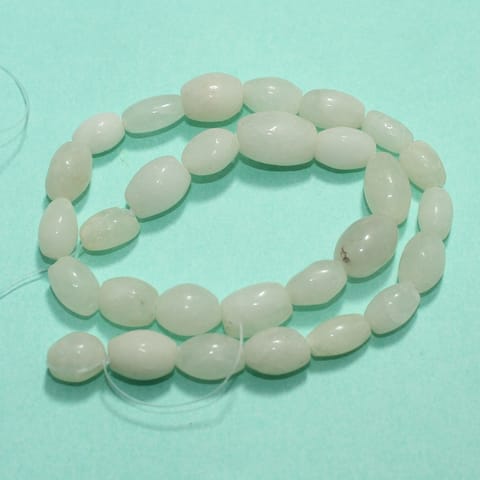White Onyx Stone Beads Oval 11-17 mm