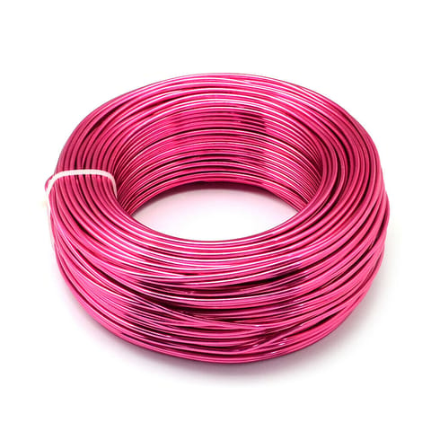 10 Mtrs Aluminium Colored Wire Pink 1mm (18 Gauge)