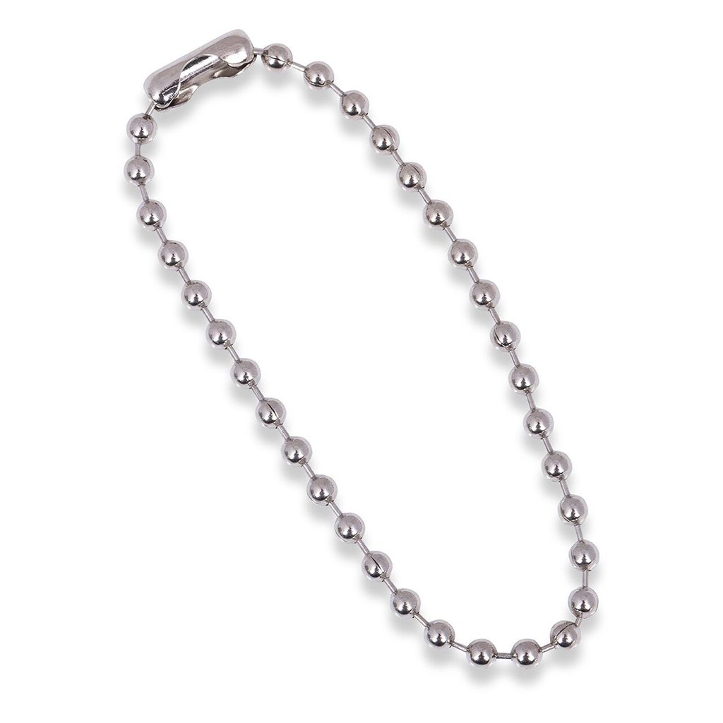20 Pcs 2mm Metal Ball Chain Extender Silver 5 Inch