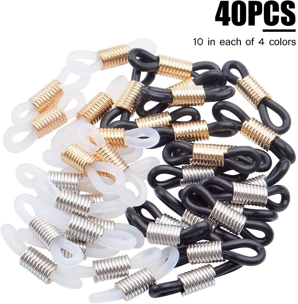 40 Pcs. Eyeglass Chain Rubber Ends