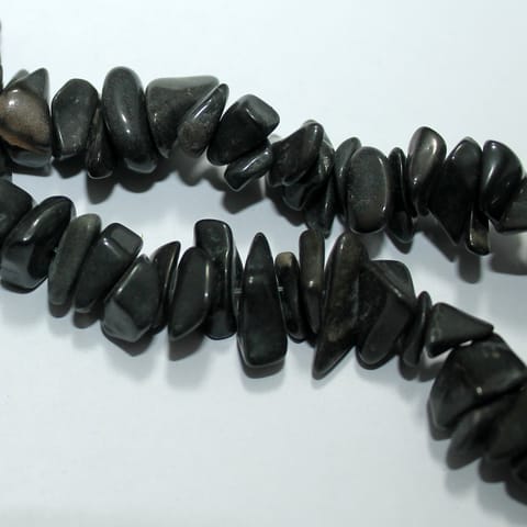 1 String Black Stone Chips 5-8mm