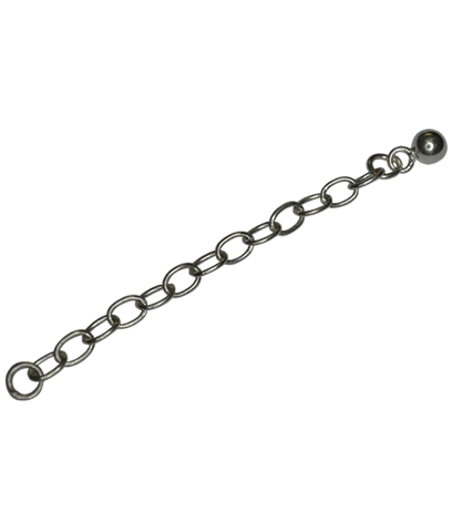 92.5 Sterling Silver Ball Chain Extension 55x4mm