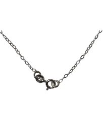 92.5 Sterling Silver Flat Link Chain-45 Cms