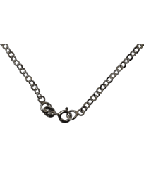 92.5 Sterling Silver Round Flat Links Chain - 45 cms