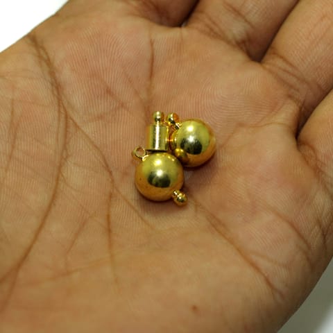 5 Pcs,12mm Insert Lock Magnetic Clasps Golden