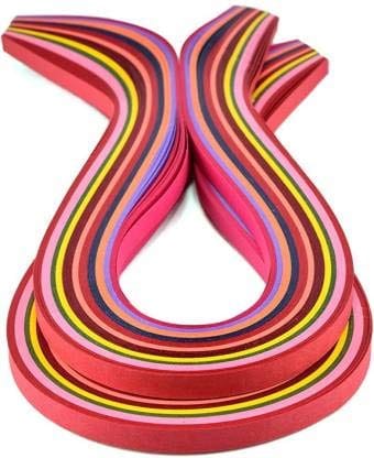 5mm Quilling Strips Multicolour, Non Metallic (Pack of 1000 Strips)