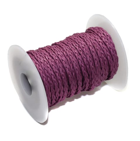 10 Mtrs 3 Ply Braided String Cotton Cords Rope Violet 3mm