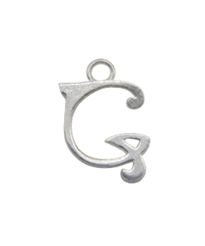 Sterling Silver Alphabet Charm “G”