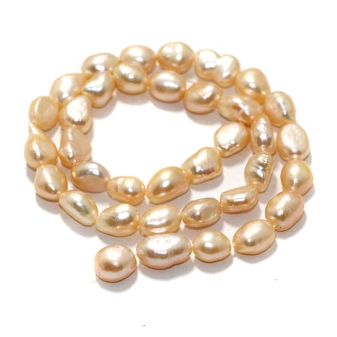 1 strand Baroque Pearls 10x7mm