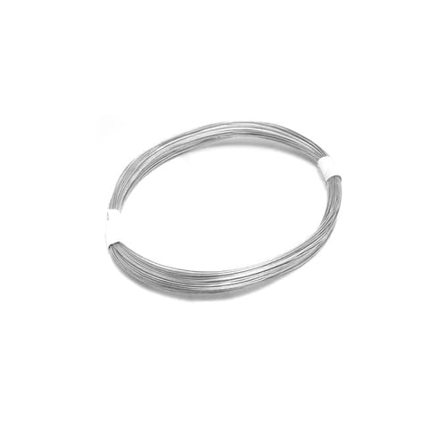 75 Mtrs Silver Plated Brass Craft Wire, 30 Gauge Thick (0.30 mm)