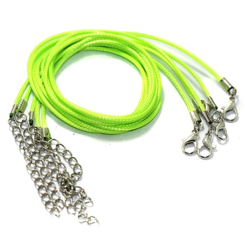 5 Pcs, Leather Necklace Cord Dori With Clasp and Extension Chain