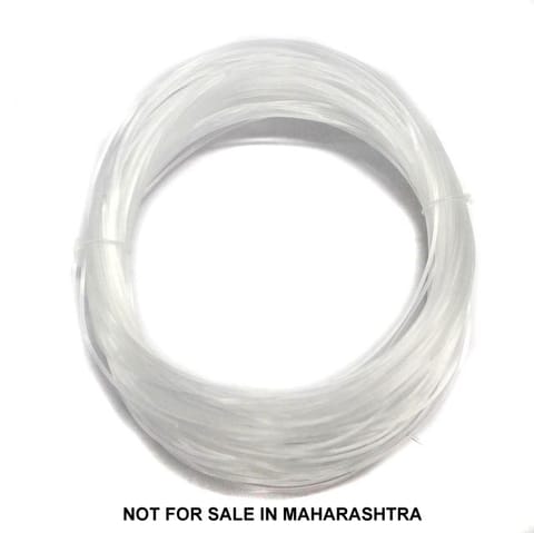 60 Mtrs Nylon Cord White, Size 0.45 For Jewellery Making