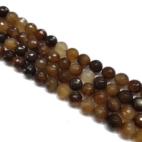 2 lines, 12mm Faceted Onyx Stone Strands, 30+ beads in each, 14 inches
