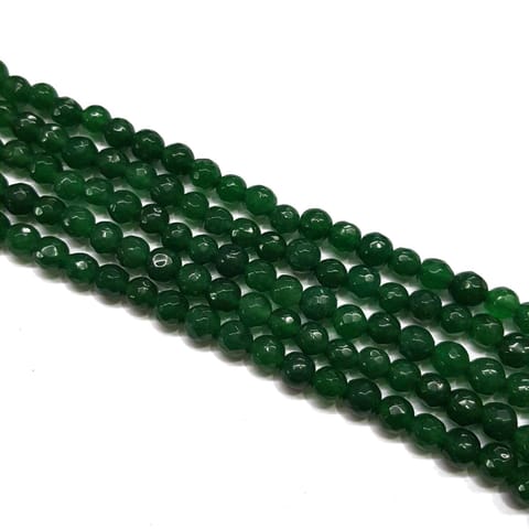 2 lines, 6mm Faceted Onyx Stone Strands, 58+ beads in each, 14 inches