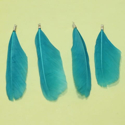 80+ Premium Jewellery Making Feathers Turquoise