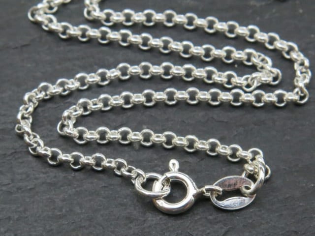 92.5 Sterling Silver Rolo Chain -45 cms