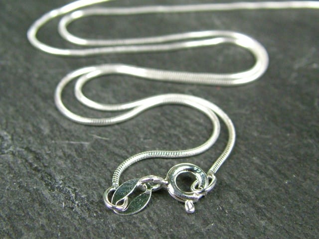 92.5 Sterling Silver Snake Chain - 45 cms