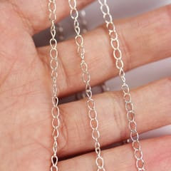 92.5 Sterling Silver Diamond Cut Chain - 45 cms