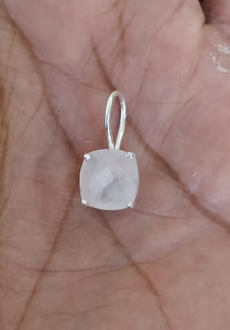Sterling Silver with Rose Quartz Pendant