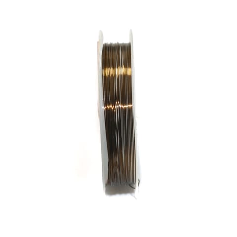 1 Pc, 10 Mtrs Spool Metal Beading Wire 0.4mm