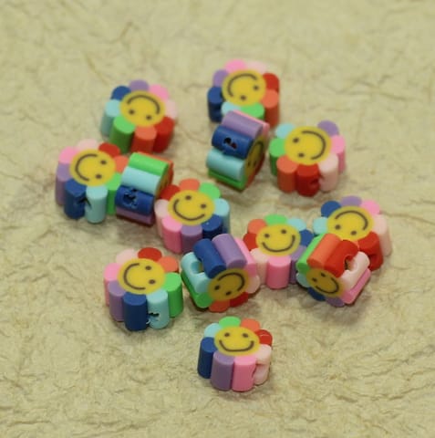 40 Pcs, 10mm Multicolor Polymer Clay Fimo Beads