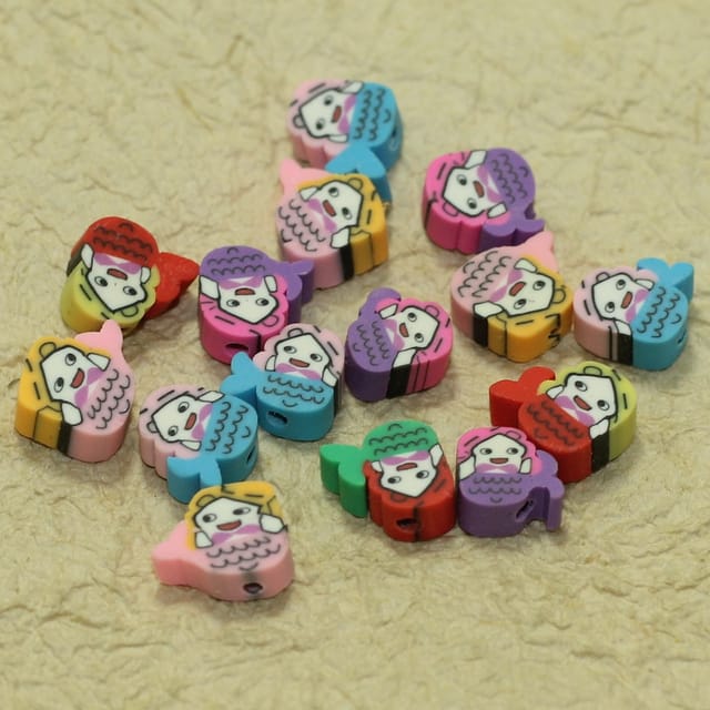 40 Pcs, 10mm Multicolor Polymer Clay Fimo Beads