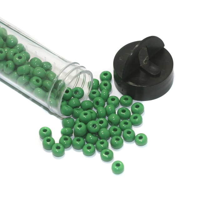 240 Pcs, 5mm Preciosa Seed Beads Opaque Green 4'0