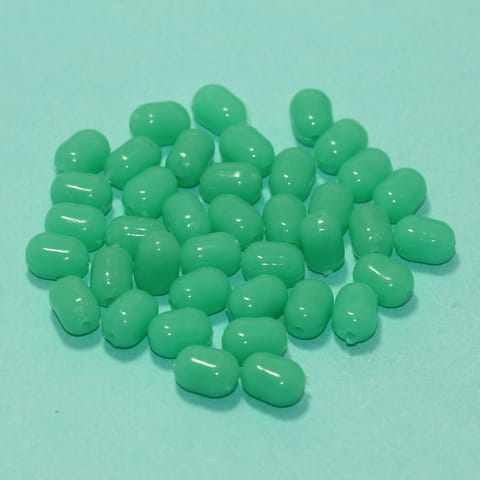 100 Pcs, 10x7mm Acrylic Tumbled Beads