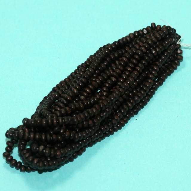 1000 Pcs,3x5mm Tyre Wooden Beads Brown